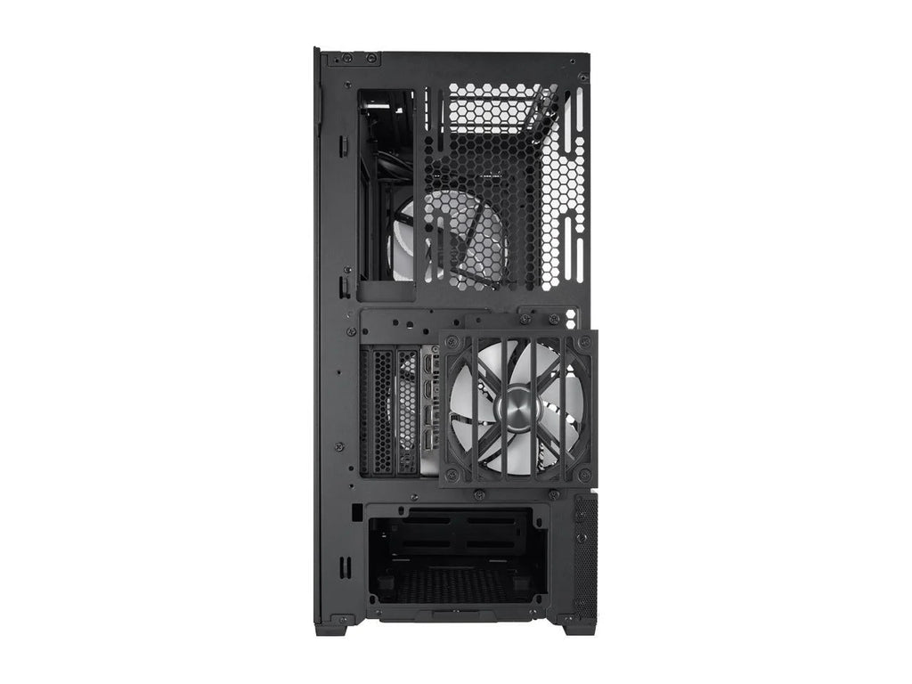 Black Steel Tempered Glass ATX Mid Tower Computer Case W706694