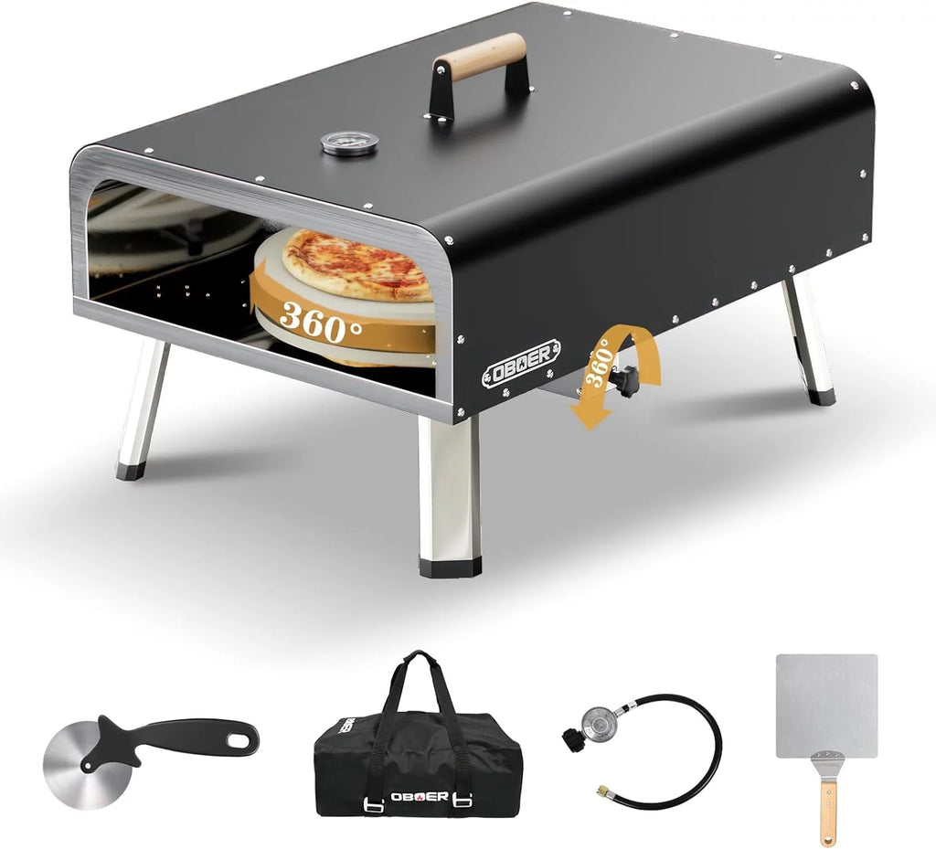 13 Multi-Fuel Rotatable Portable Pizza Oven D581