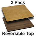 2 Pk. 42'' Square Reversible Laminate Table Top J1111