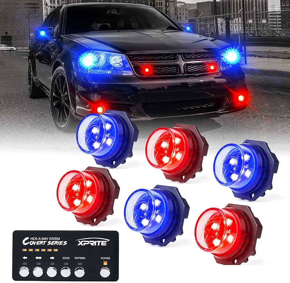 Amber Green LED Strobe Lights Kit 6PCS M556922