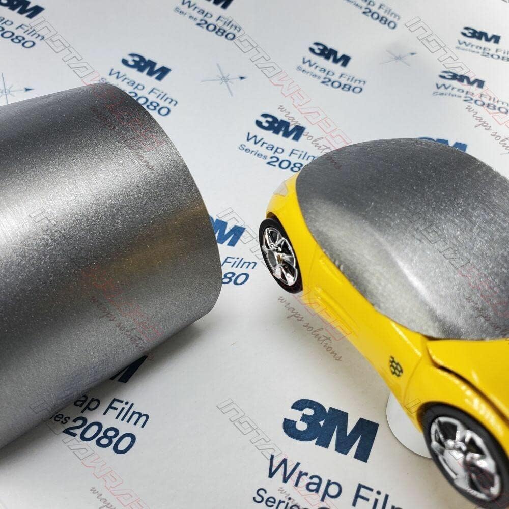 5ft x 5ft Brushed Titanium Car Wrap Vinyl Film B5026