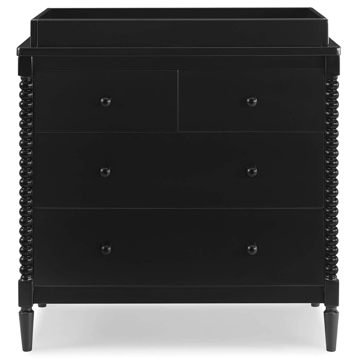 Black 4 Drawer Dresser with Changing Top M331