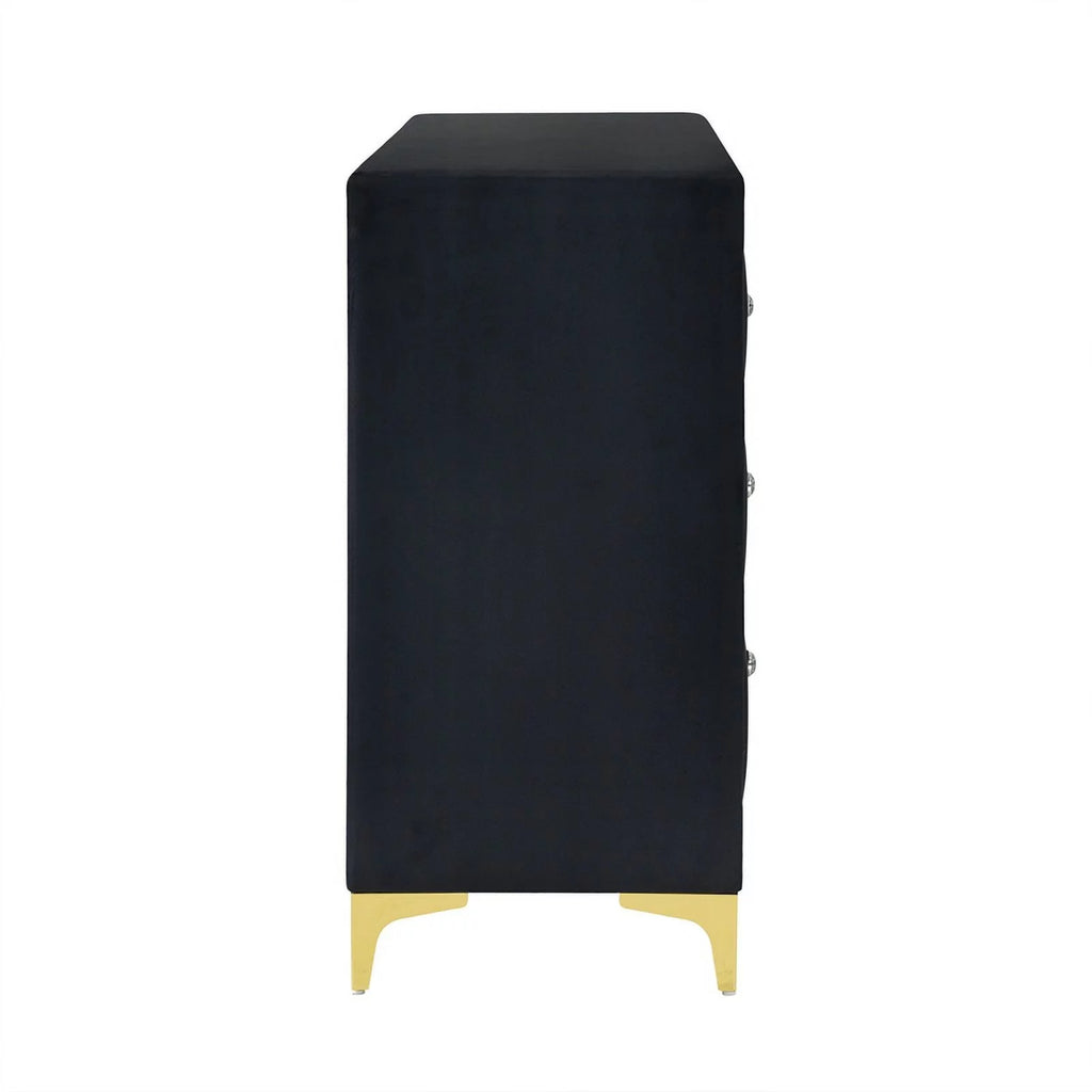 Black Velvet 6 Drawer Dresser F88706