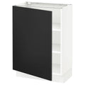 White Uddevalla Anthracite Base Cabinet with Shelves A48659