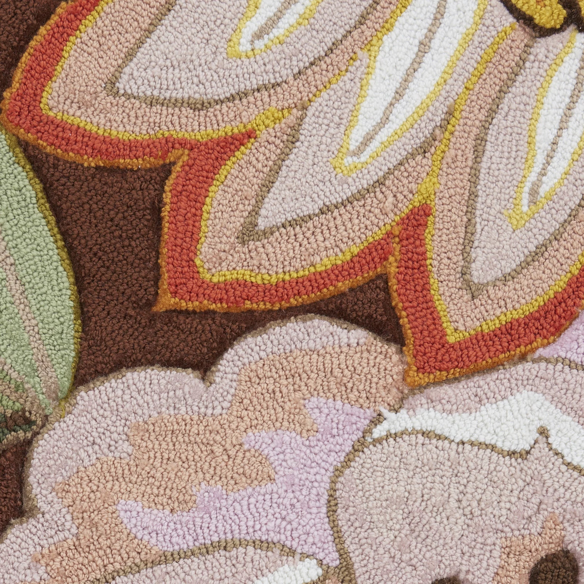 Floral Chocolate 5' x 7'6" Area Rug Y876711