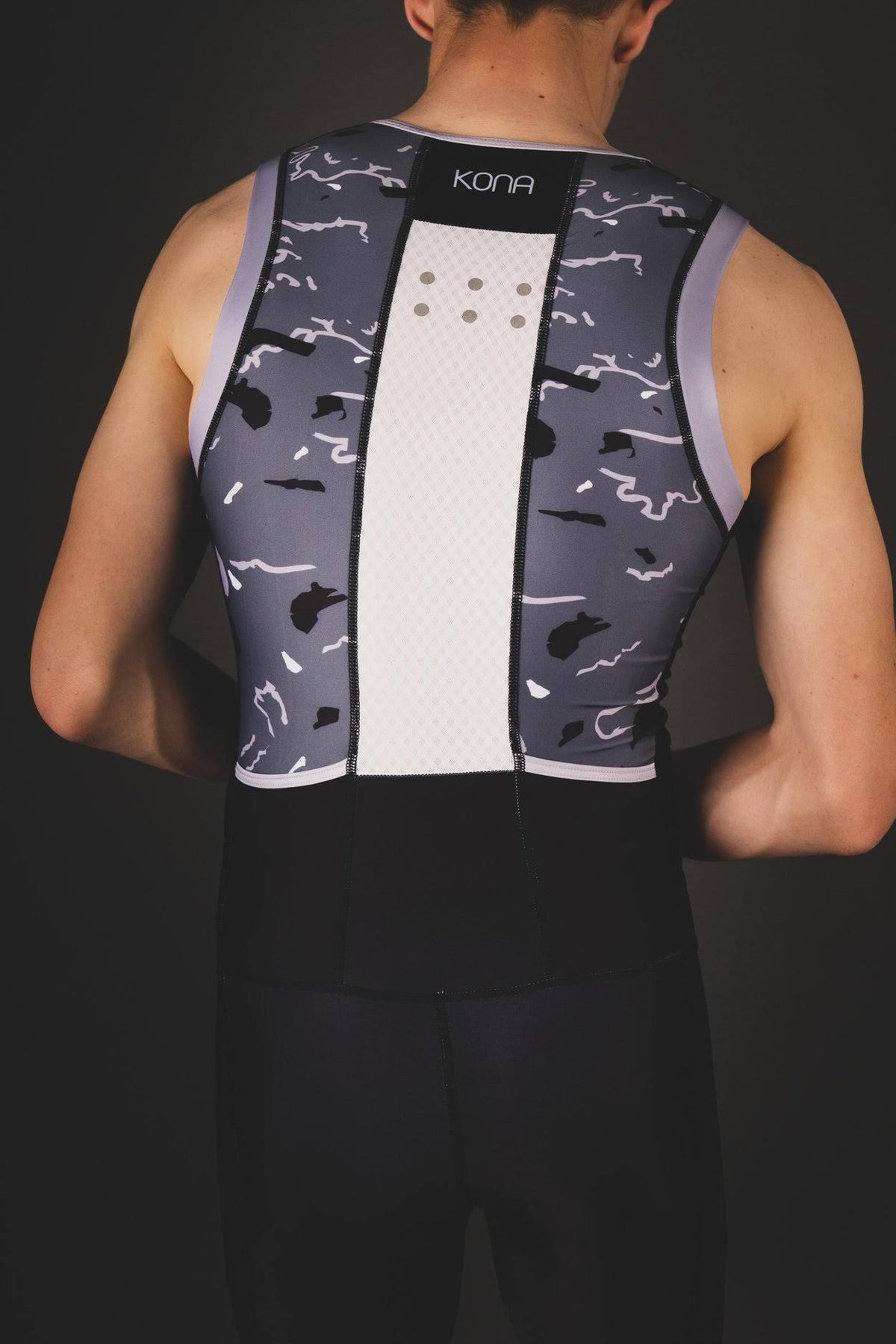 Aqua Camo Navy Camo Large Triathlon Race Suit E273