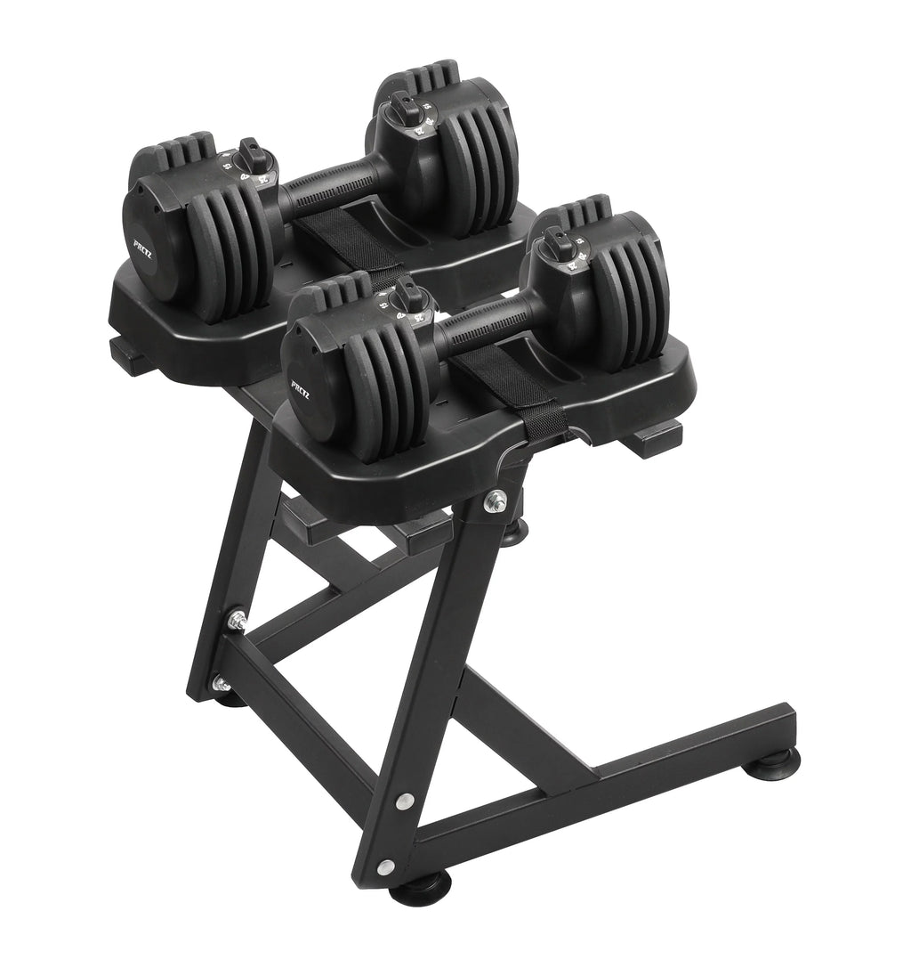 10-30lb Adjustable Dumbbell Pair with Stand V191