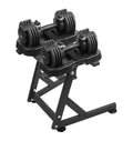 10-30lb Adjustable Dumbbell Pair with Stand V191