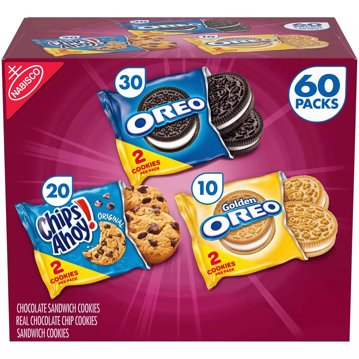 Cookie Variety Pack 60 pk T274
