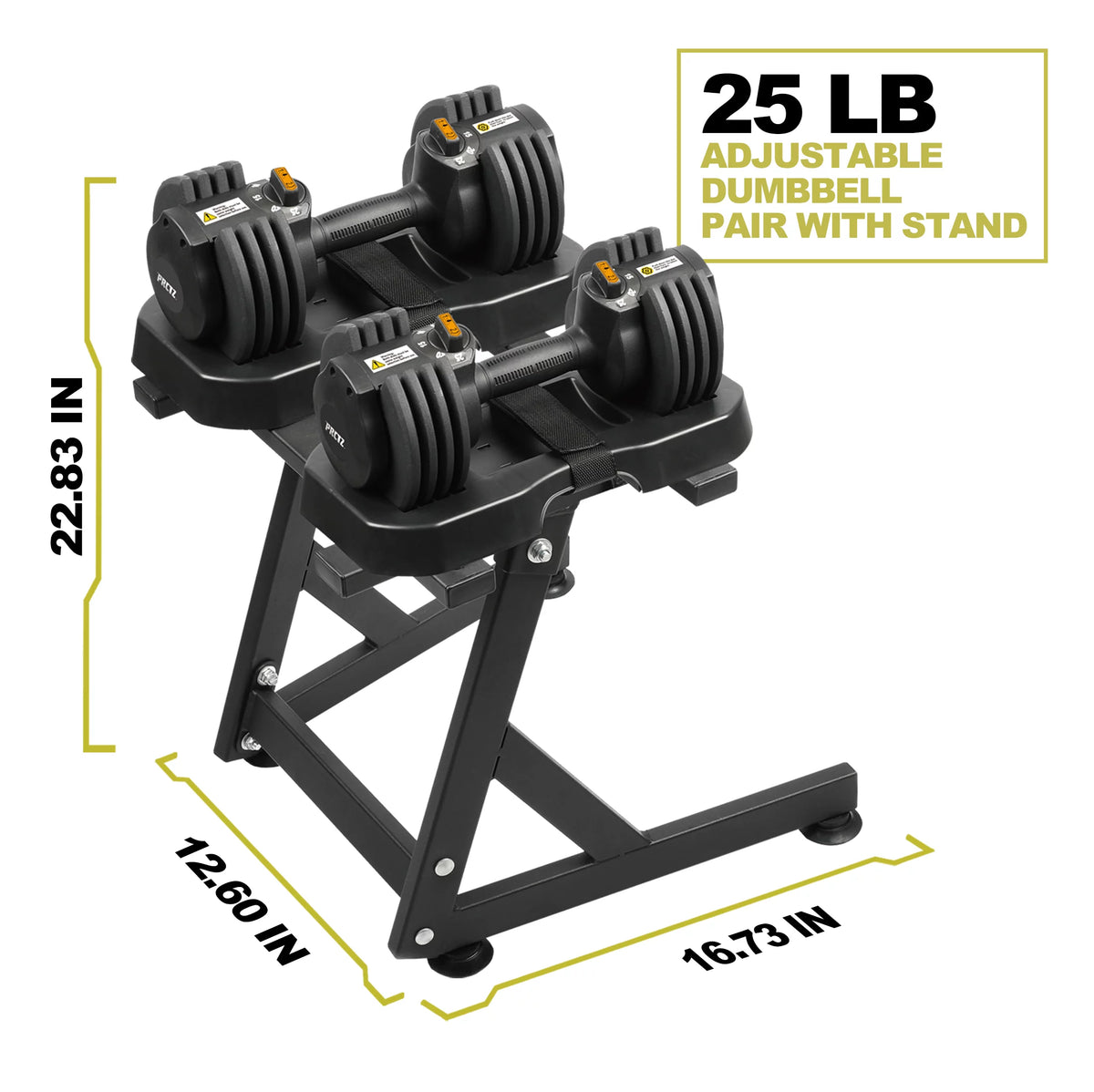 10-30lb Adjustable Dumbbell Pair with Stand V191