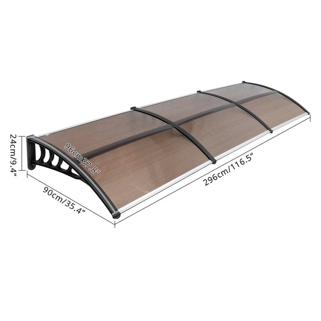 UV Protector Front Door Window Awning Cover Outdoor Patio Canopy H9478