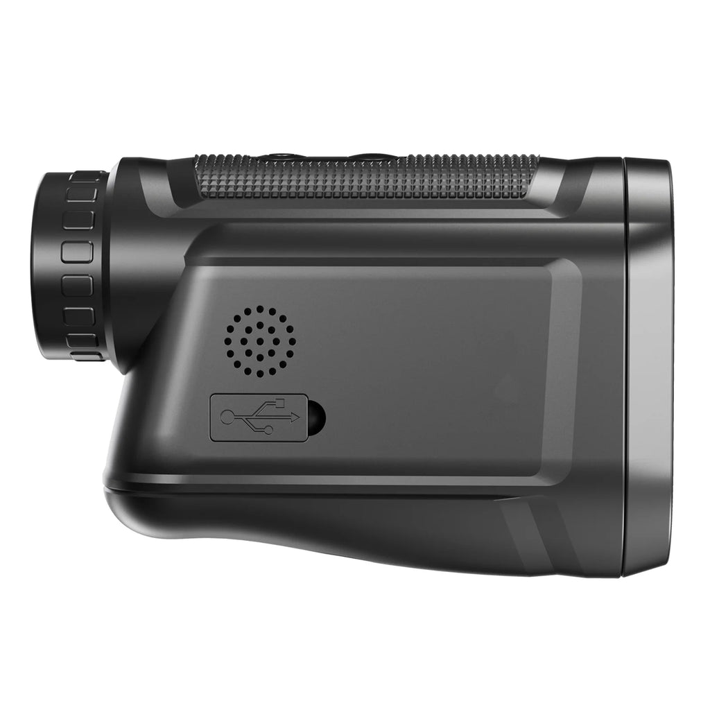 6X Magnification Rangefinder with LCD Touch Screen, USB Rechargeable, 600M Range, Black L84729