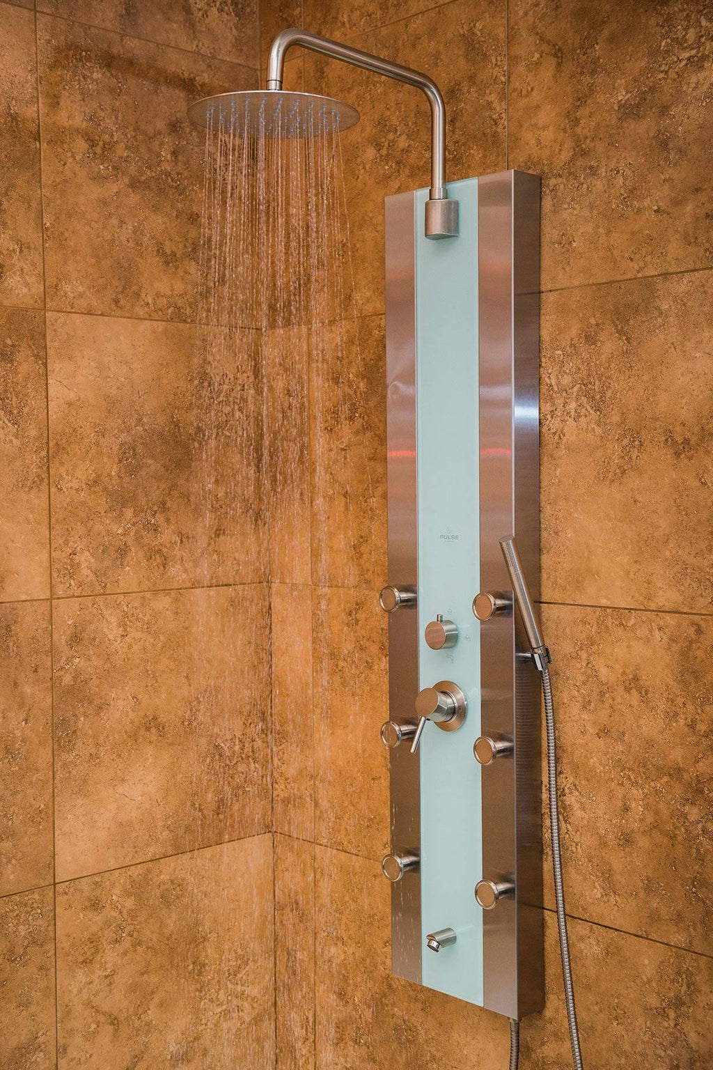 White Glass Shower Panel A2047