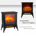 14" Freestanding Electric Fireplace Heater Q7058