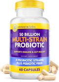 60 Capsules 50 Billion CFU Multi Strain Probiotics Supplement T40919
