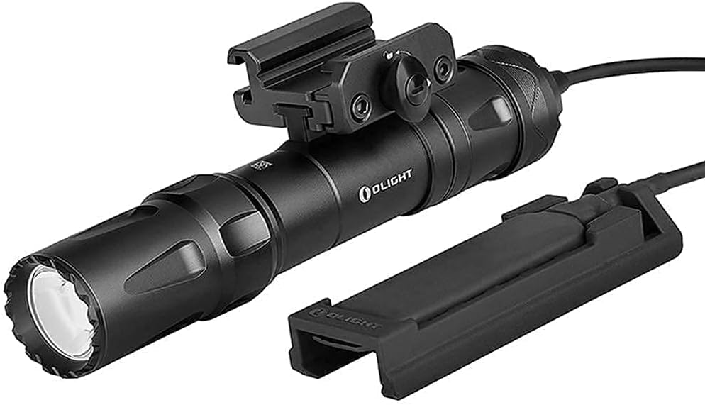 2000 Lumens Rechargeable Picatinny Rail Mounted Tactical Flashlight with Remote Pressure Switch E1546