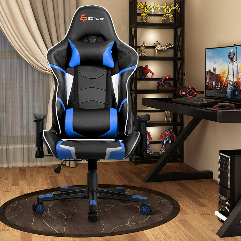 Blue Gaming Reclining Racing Chair L584978