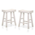 Antique White Counter Stools, Set of 2 A1393