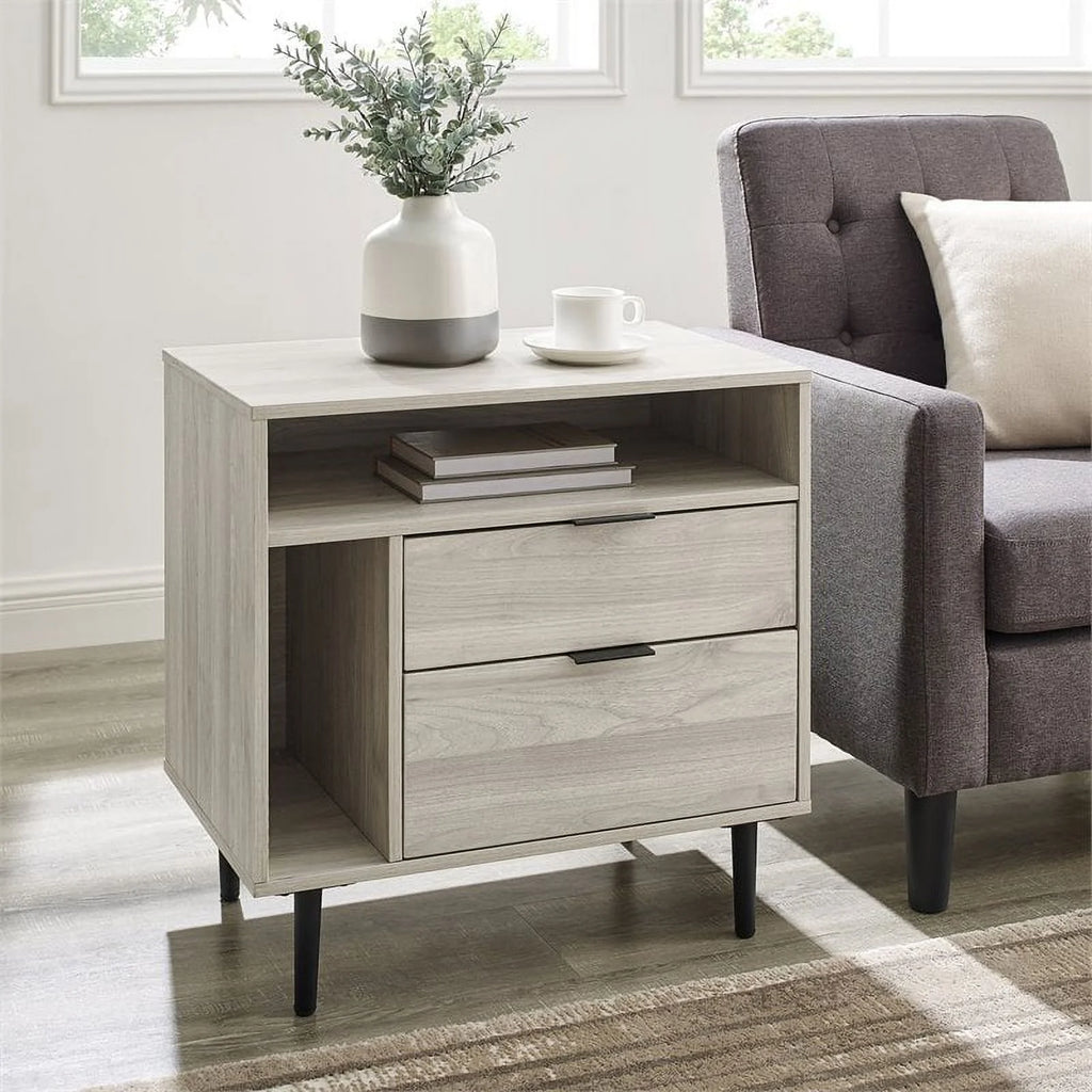 25" Birch Finish Nightstand Z8807