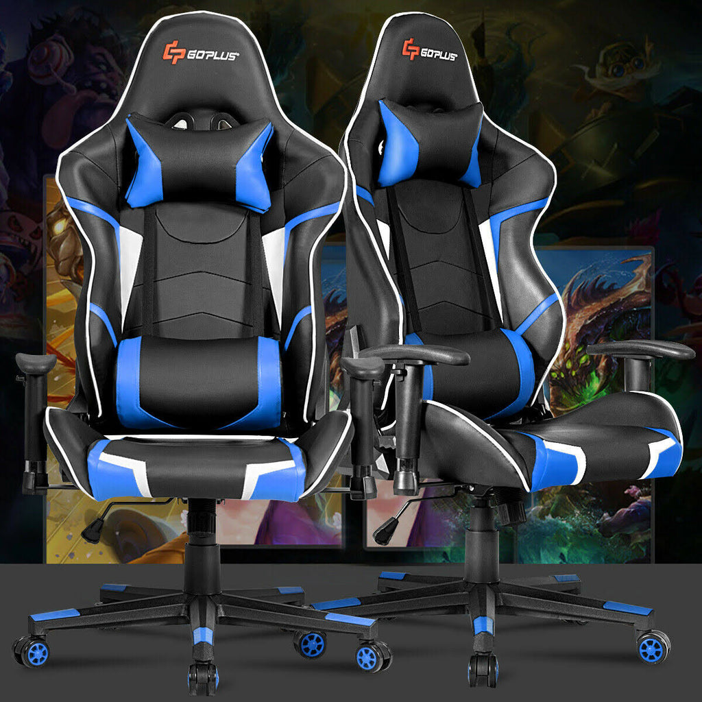 Blue Gaming Reclining Racing Chair L584978