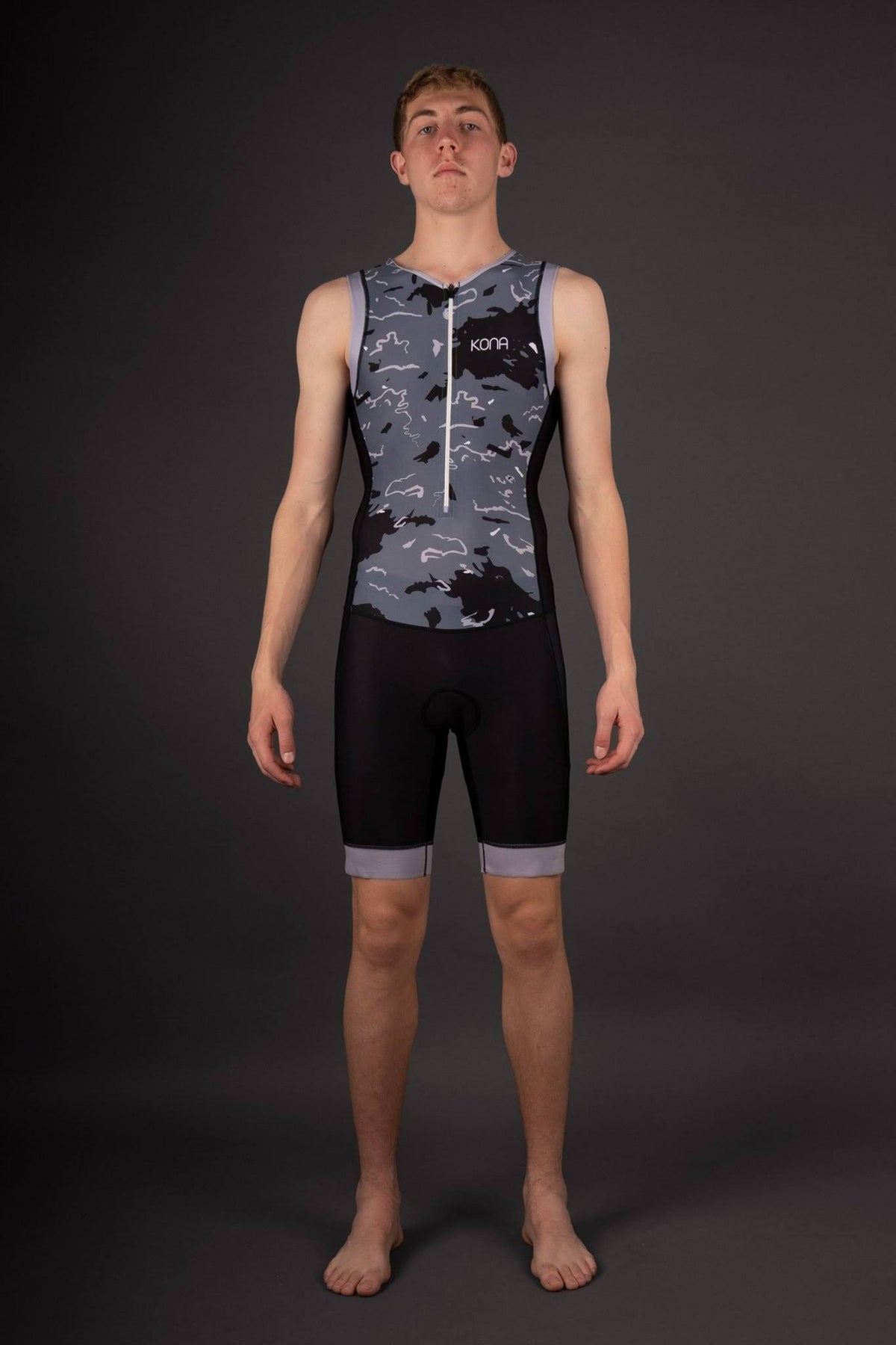 Aqua Camo Navy Camo Large Triathlon Race Suit E273